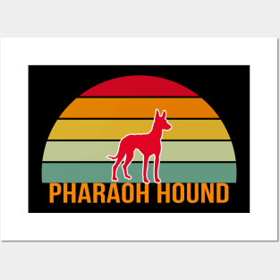 Pharaoh Hound Vintage Silhouette Posters and Art